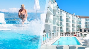 [SRPANJ] Aminess Lišanj Family Hotel 4* NOVI VINODOLSKI: 3 noćenja i ALL INCLUSIVE LIGHT za 2 odraslih i DIJETE do 14,99 godina, unutarnji i vanjski bazeni, saune i ulaz u AMI FUN PARK igraonicu!